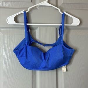 Aerie| Woman’s Blue Bikini Top | Large | NWT